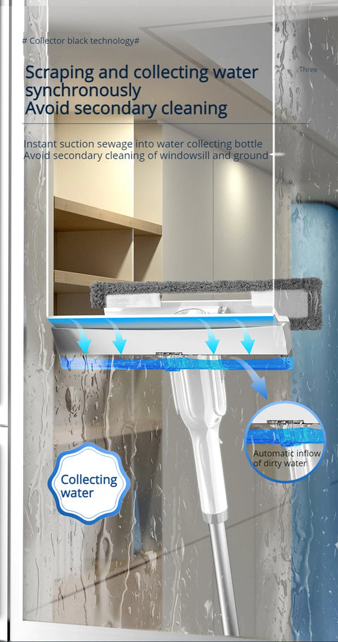 Window Water-Scraping Cleaning Tool
