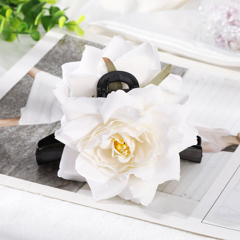 40 Styles Plush Synthetic Fabric Flower Hair Claw
