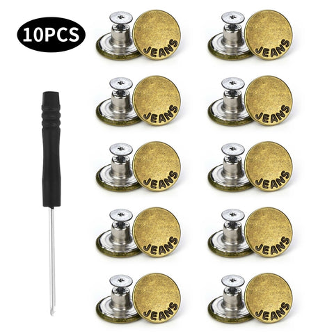 10PCS Jeans Buttons Replacement