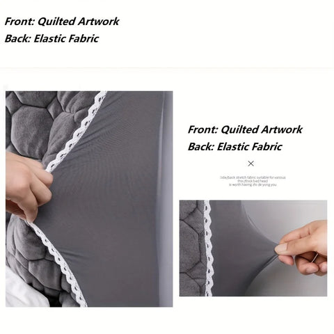 Soft Smooth Quilted Bed Headboard Cover