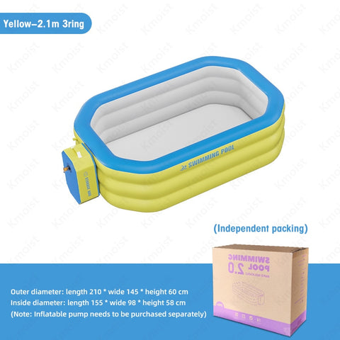2.1M/2.6M/ 3M Inflatable Large Swimming Pool