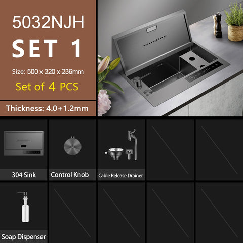 Smart Washing Bowl Hidden Kitchen Sink