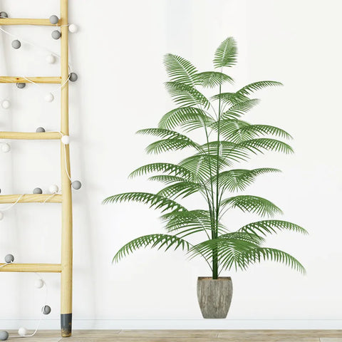 Waterproof Green Plant Pot Wall Sticker