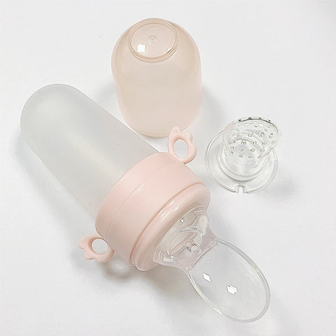 2-In-1 Baby Feeding Bottle Spoon Fruit Pacifier