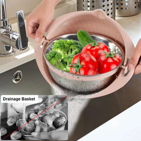 Multifunctional Drainer Slicer Grater Bowl Set