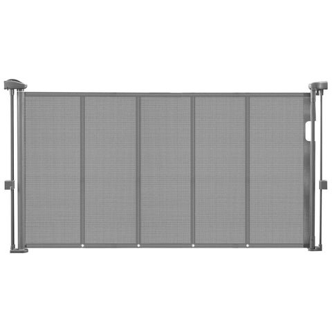 140cm/180cm/280cm Retractable Baby & Pet Safety Gate – 87cm Tall Extendable Mesh Barrier for Stairs, Doorways & Hallways