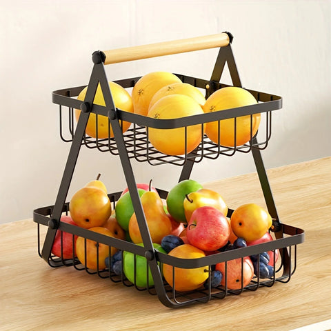 Kitchen Basket Rack Organizer