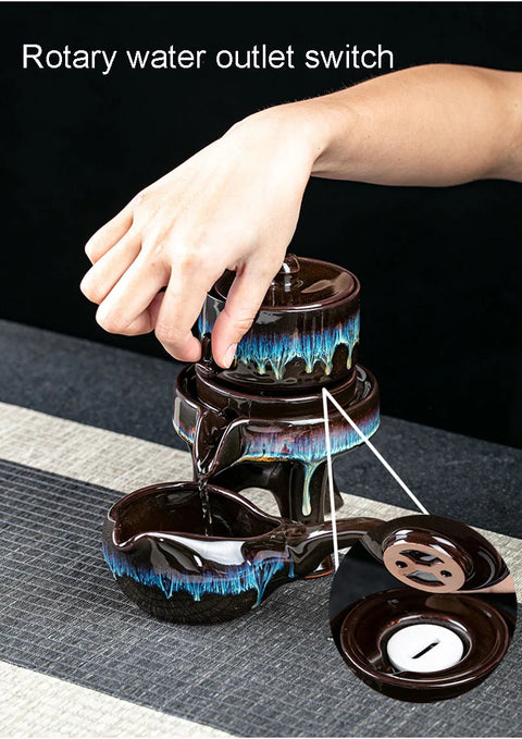 Stone Essence: Handcrafted Chinese Tea Ceremony Set