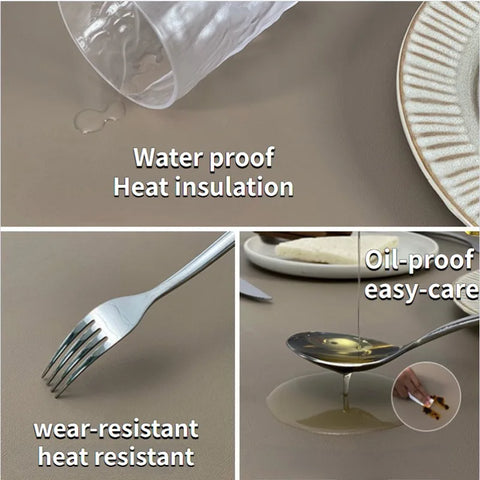 Opulent Shield: Waterproof PVC Dining Table Mats