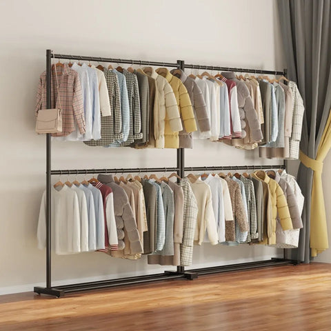 Movable Clothes Drying Rack