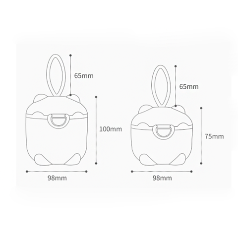 Portable Baby Milk Powder Container