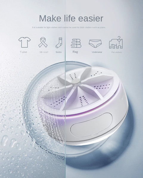 Portable Washing Machine with Detergent Grid