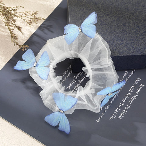 Flower Butterfly Elastic Hair Tie Scrunchie