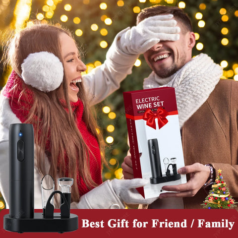 PourEase Electric Wine Opener Set