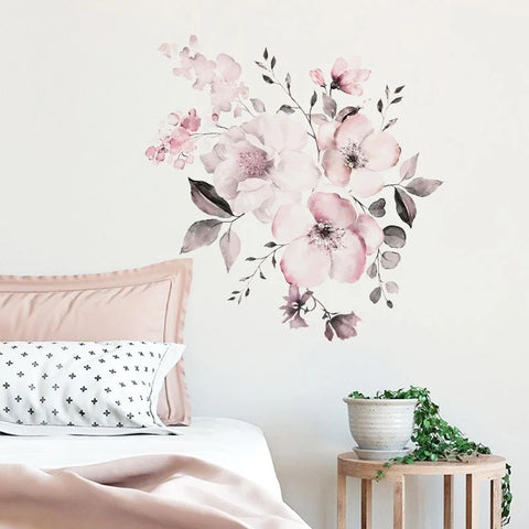 Pink Flower Wall Sticker