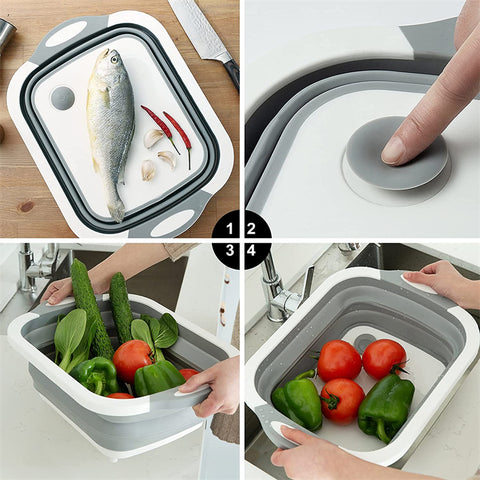 3 in 1 Collapsible Cutting Board