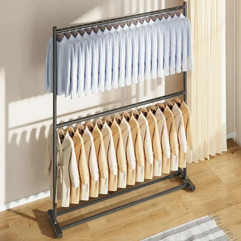 Movable Clothes Drying Rack