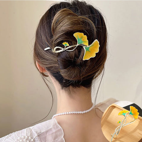 Elegant Rhinestone Metal Hair Pin