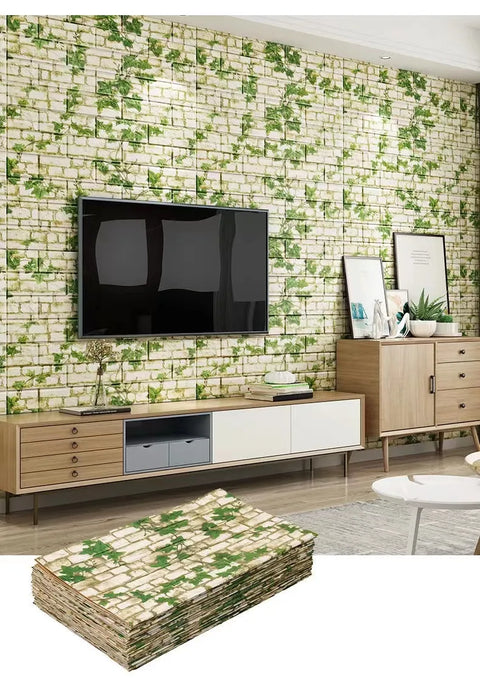 3/5/10m Self-adhesive Foam 3D Wall Paper