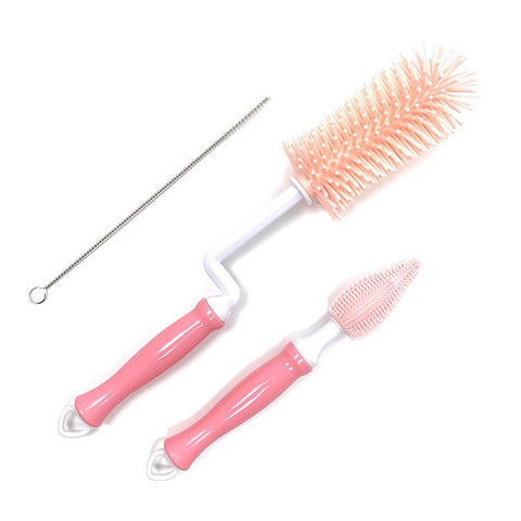 Silicone Milk Bottle Cleaning Brush Set