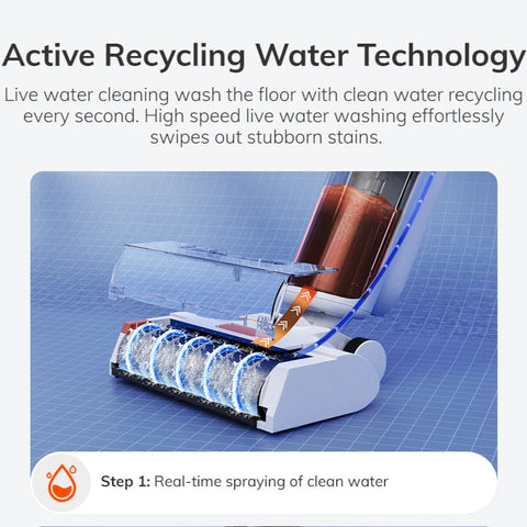 Cordless Wet Dry Self-Cleaning Smart Vacuum Mop Cleaner