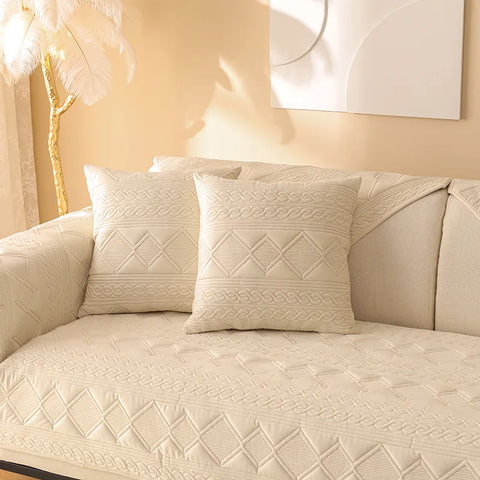 New Embroidered Plush Sofa Cover