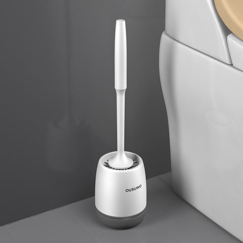 Wall-Mounted Silicone Toilet Brush