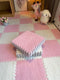 10PCS Soft Plush DIY Puzzle Floor Mat