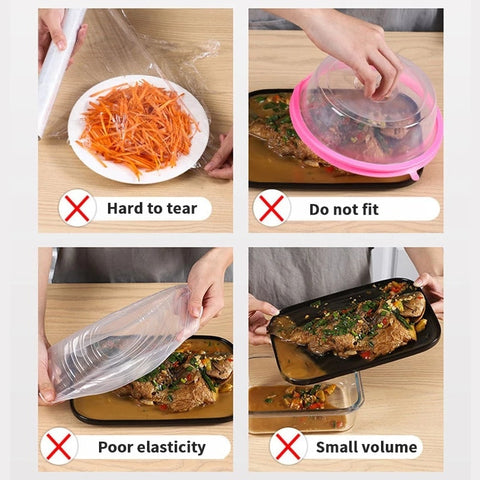 100PCS Food-grade Reusable Food Covers
