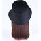 Medium Hair Wig Bucket Hat