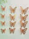 12PCS 3D Hollow Butterfly Wall Sticker