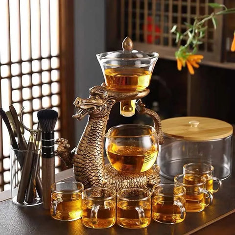 Mystic Dragon TeaCraft: Magnetic Glass Tea Set