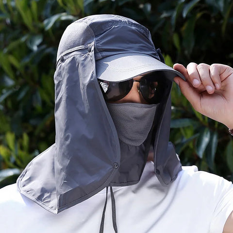 Summer UV Protection Mask Hat