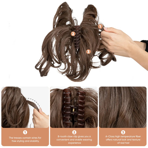 20 Styles Synthetic Claw Clip