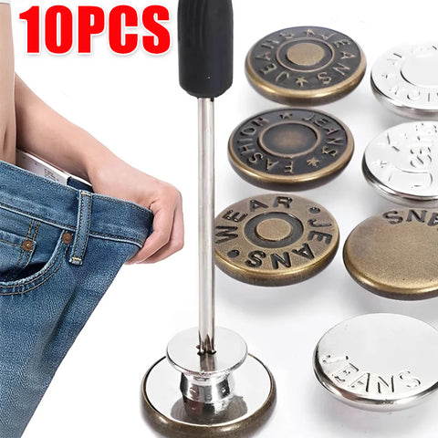 10PCS Jeans Buttons Replacement