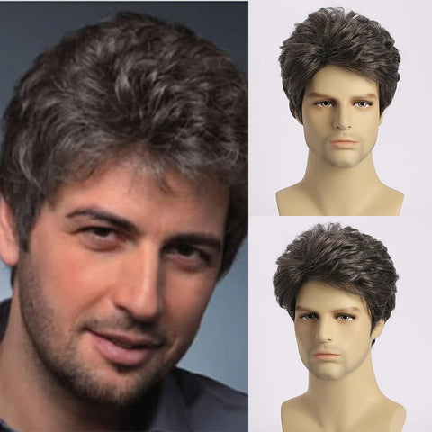 Fiber Synthetic Hair Men Wig