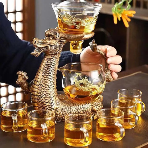 Mystic Dragon TeaCraft: Magnetic Glass Tea Set