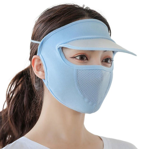 Ice Silk UV Protection Face Cap
