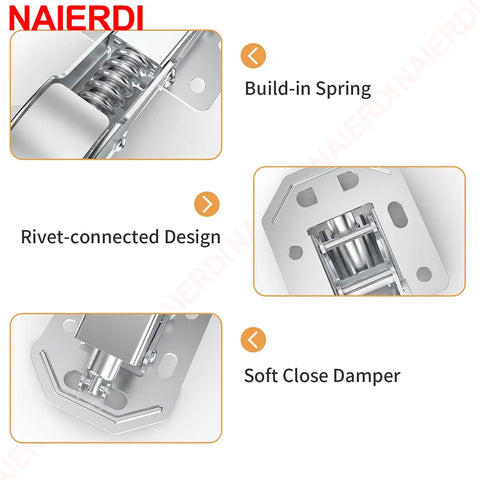 4PCS Spring Hinge