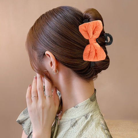 40 Styles Plush Synthetic Fabric Flower Hair Claw