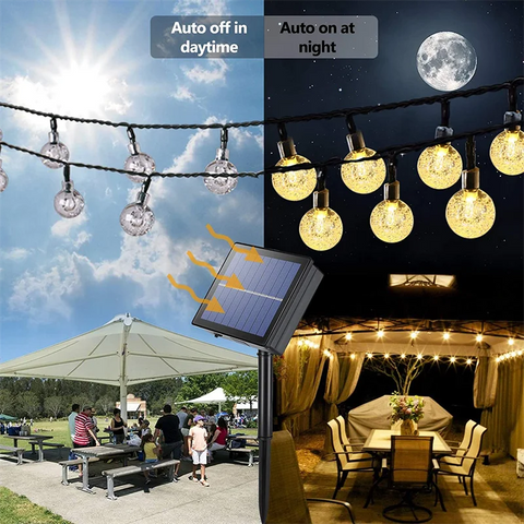 LED Solar String Lights