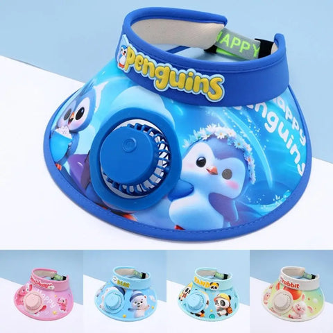 Kid Summer Cooling Fan Hat