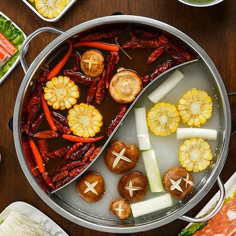 28/30cm Stainless Steel Divided Hot Pot