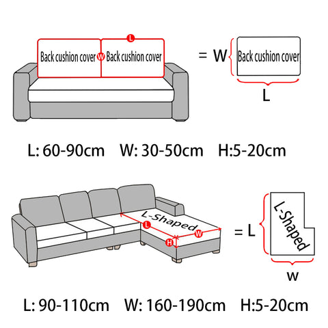 Waterproof Sofa Seat Cushion Cover