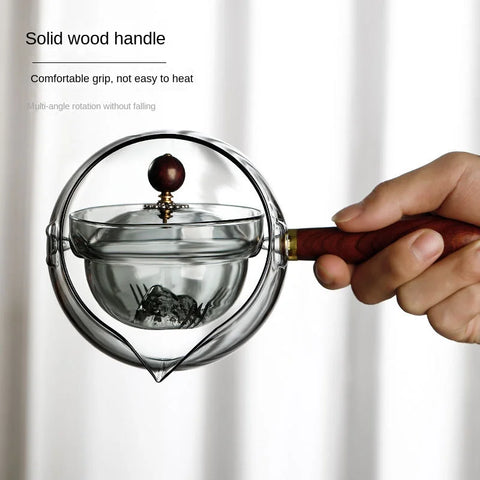 Oriental Fusion: Rotating Handle Teapot