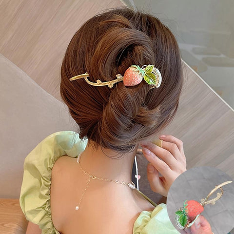Elegant Rhinestone Metal Hair Pin
