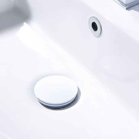 White Sink Drain Stopper