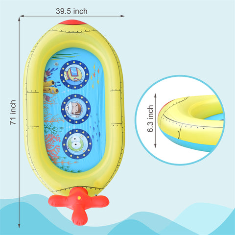 Inflatable Kiddie Sprinkler Swimming Pool