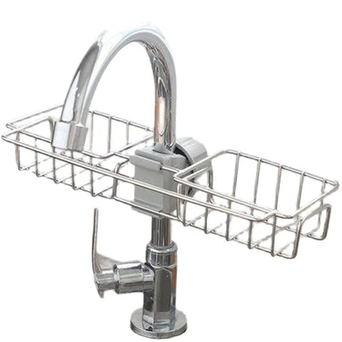 Stainless Steel Kitchen Faucet Sponge Rack