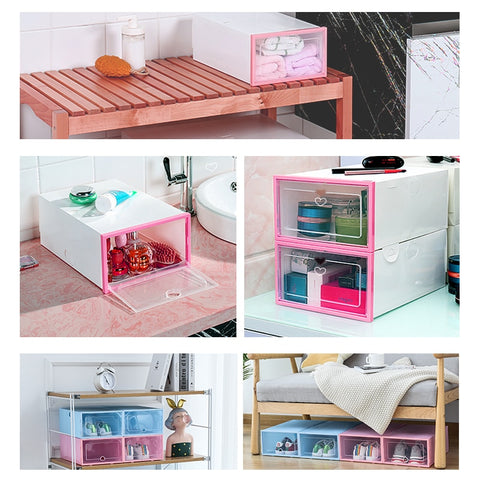 6PCS Transparent Shoe Box